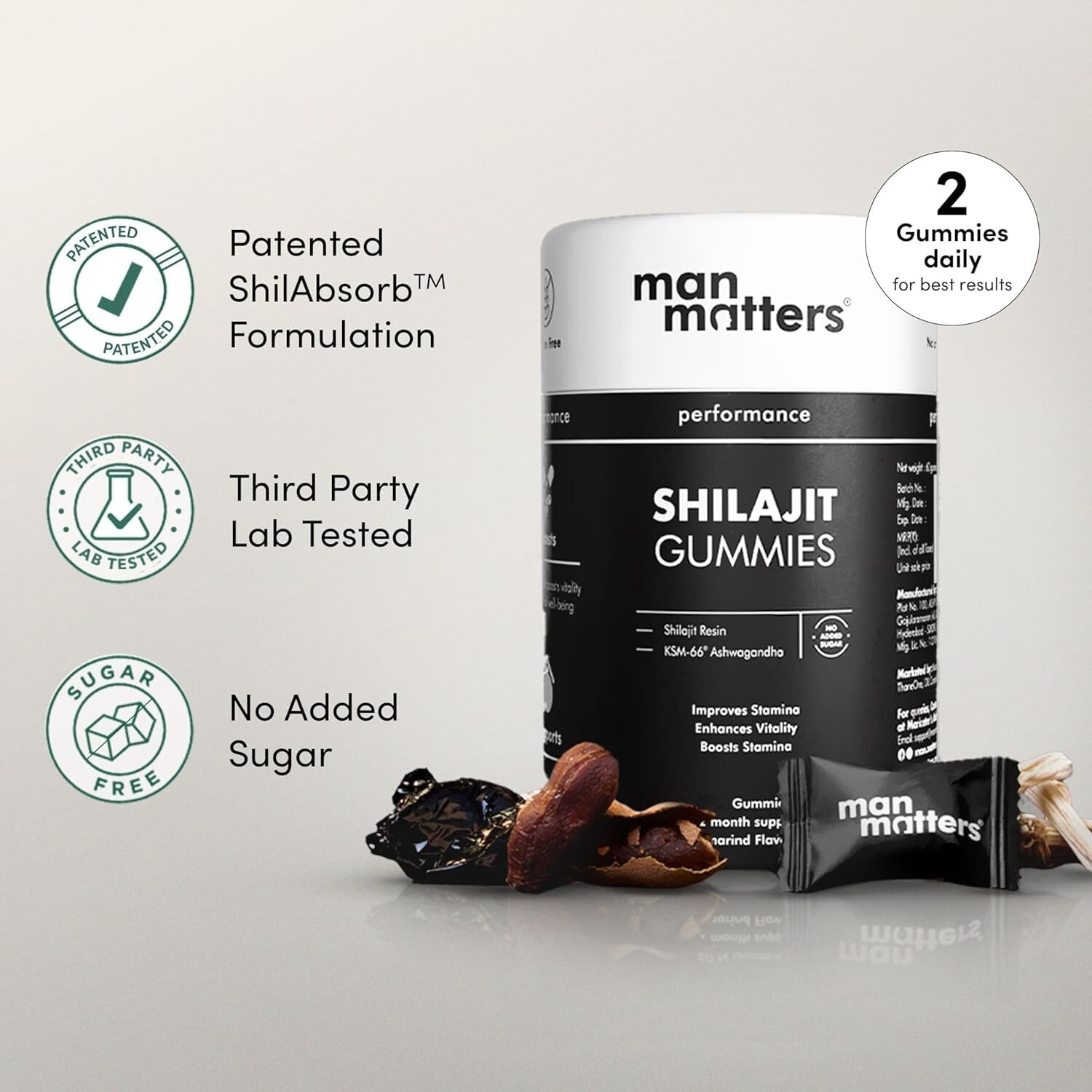 Man Matters Pure #imalayan Shelajit Gummies for stamina & Enhances Vitality -30