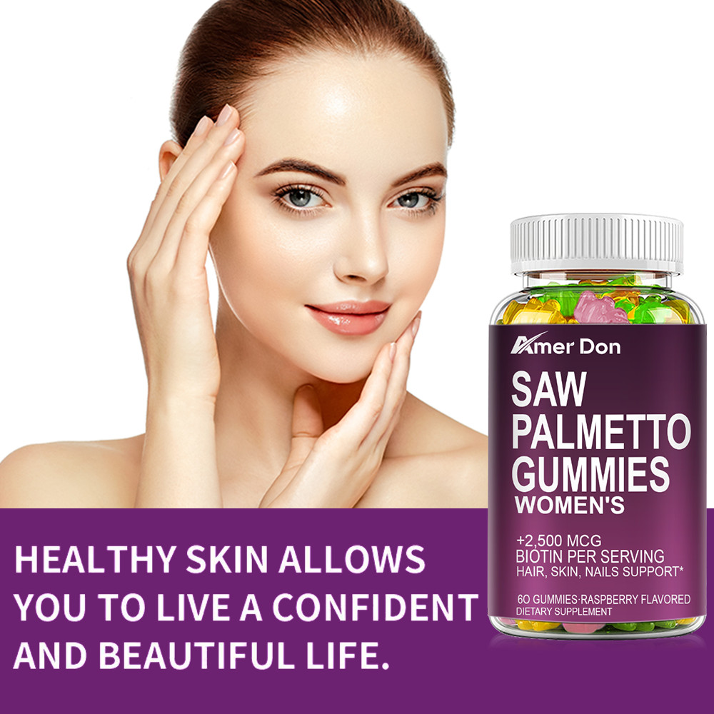 Saw Palmetto Gummies Standardized | Prostate Support & Hair Growth Formula 60pcs
