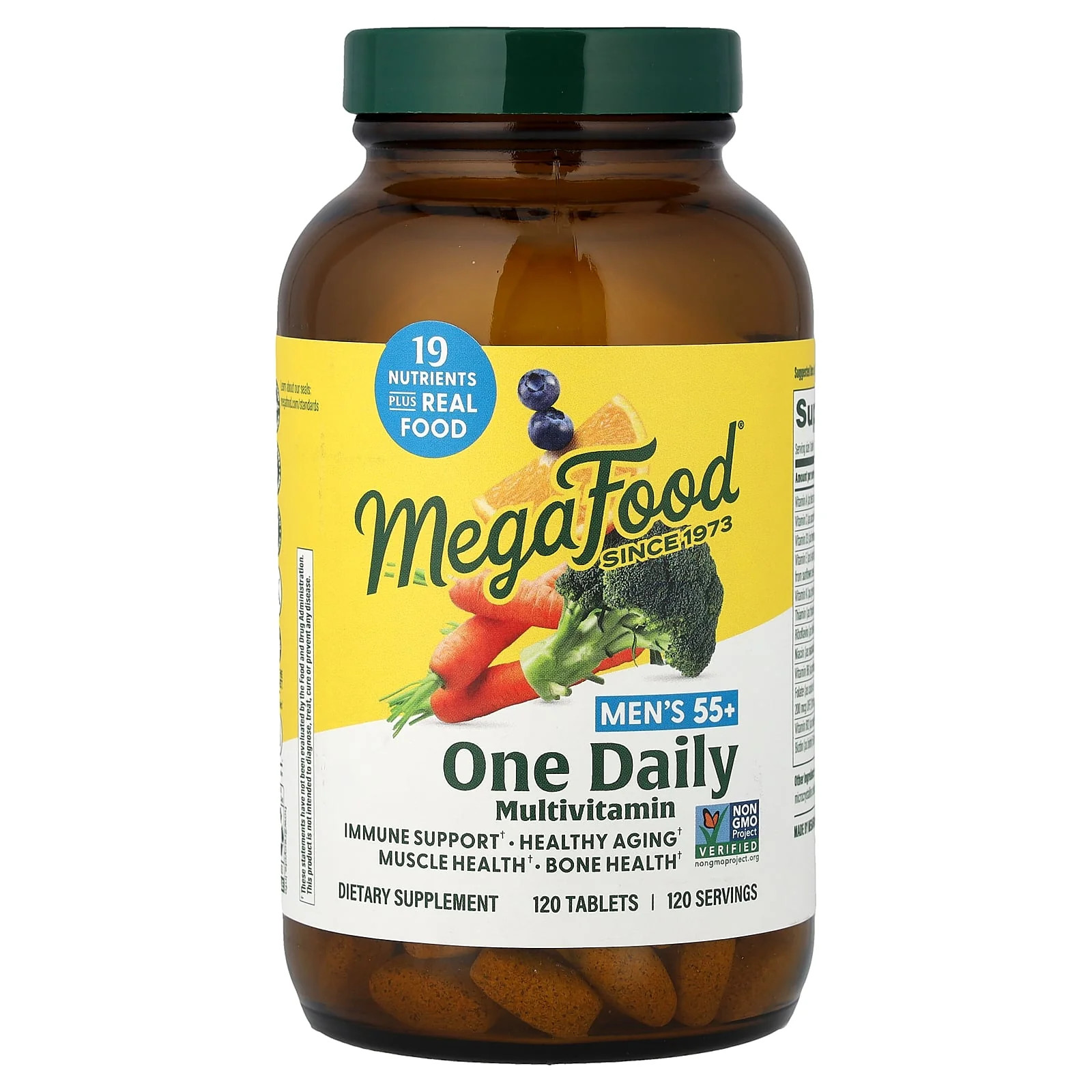 2 X MegaFood, Men’s 55+ One Daily Multivitamin, 120 Tablets