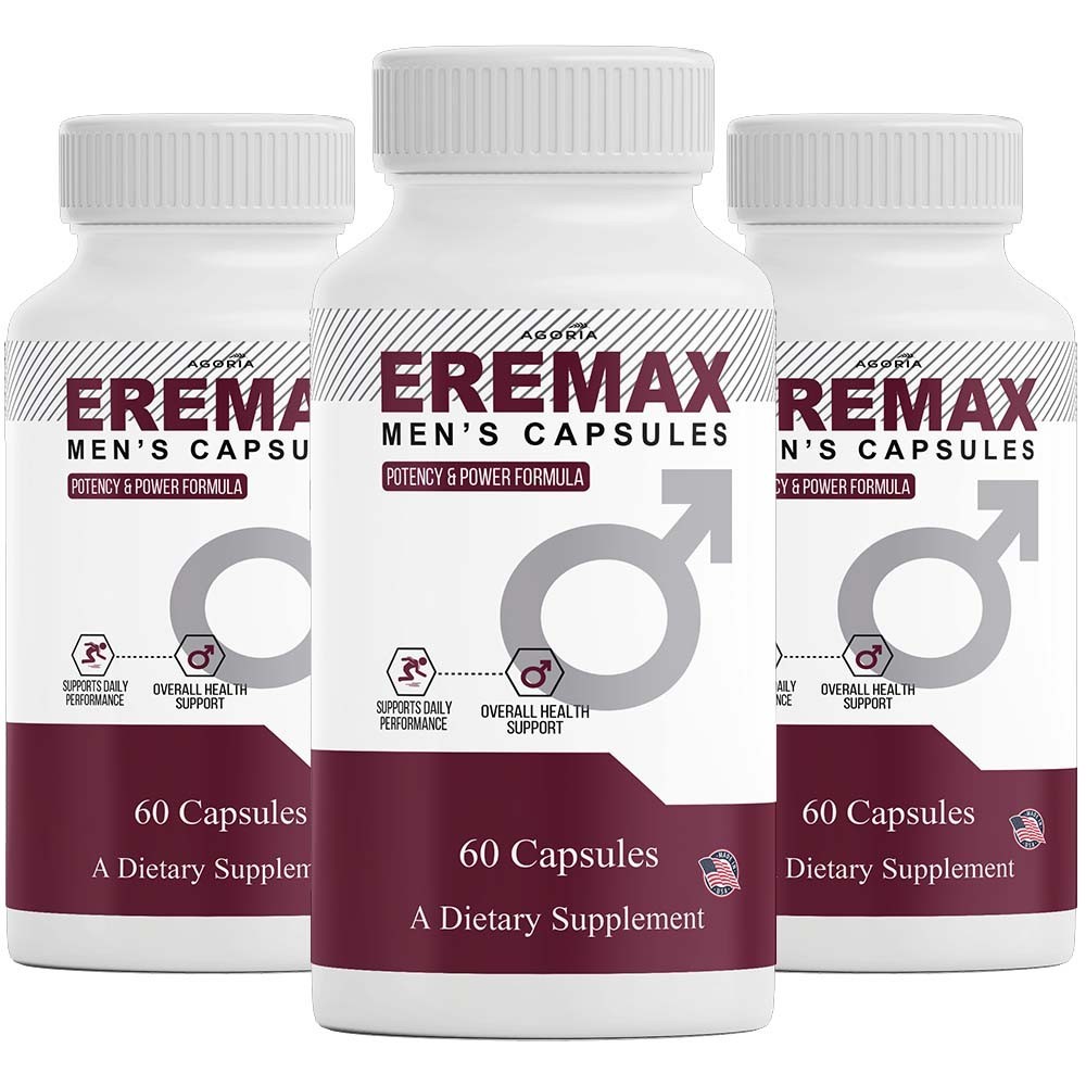 ( 3 Pack ) Eremax Capsules – Men’s Vitality & Performance Support Supplement