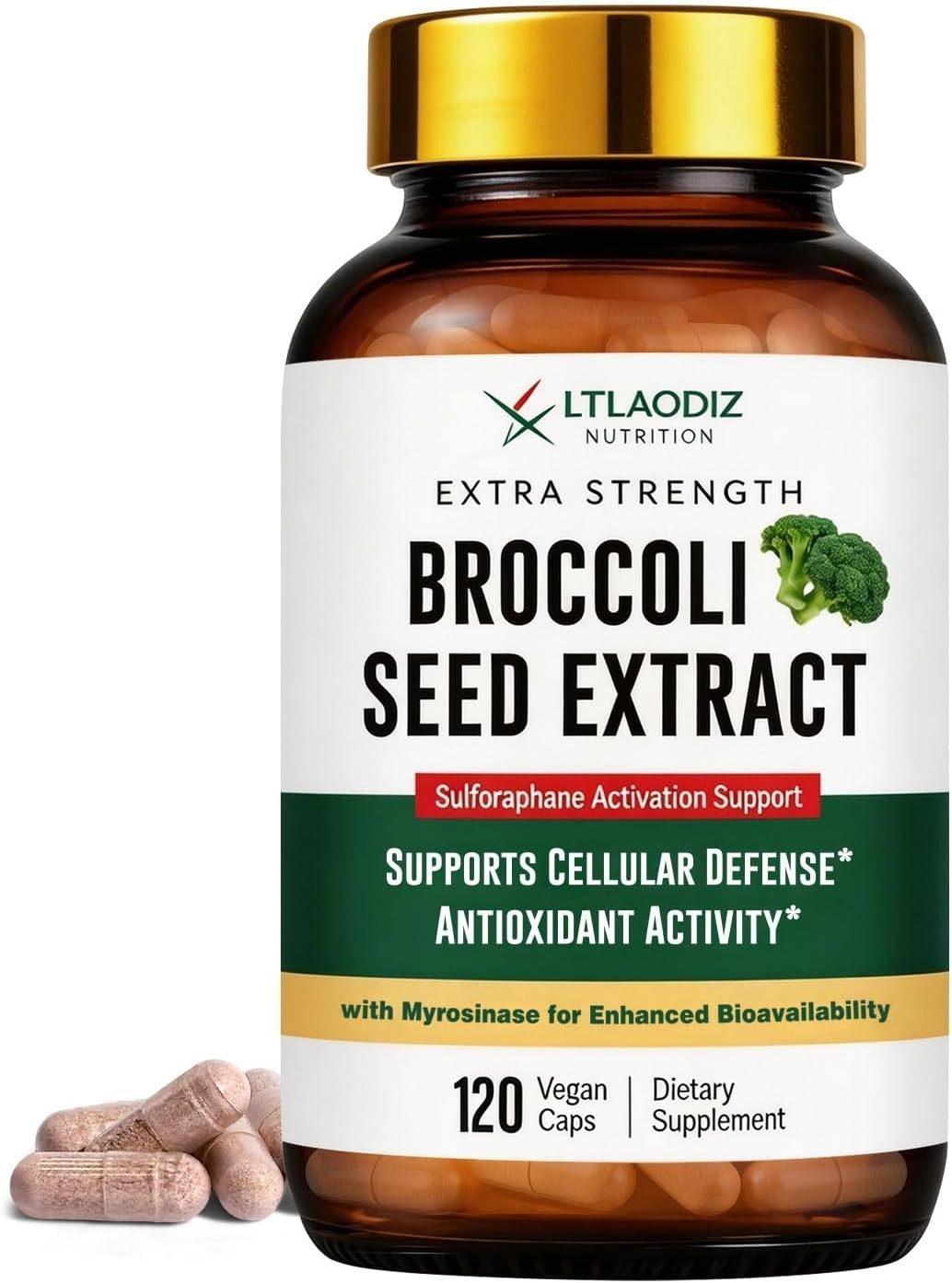 Sulforaphane from Broccoli Seed, Broccoli Supplement | Glucoraphanin, Myrosin…