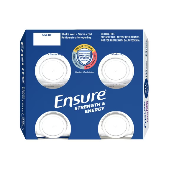 Ensure Max Protein Shake, 30g Protein, Creamy Strawberry, 11 fl oz, 4 Pack