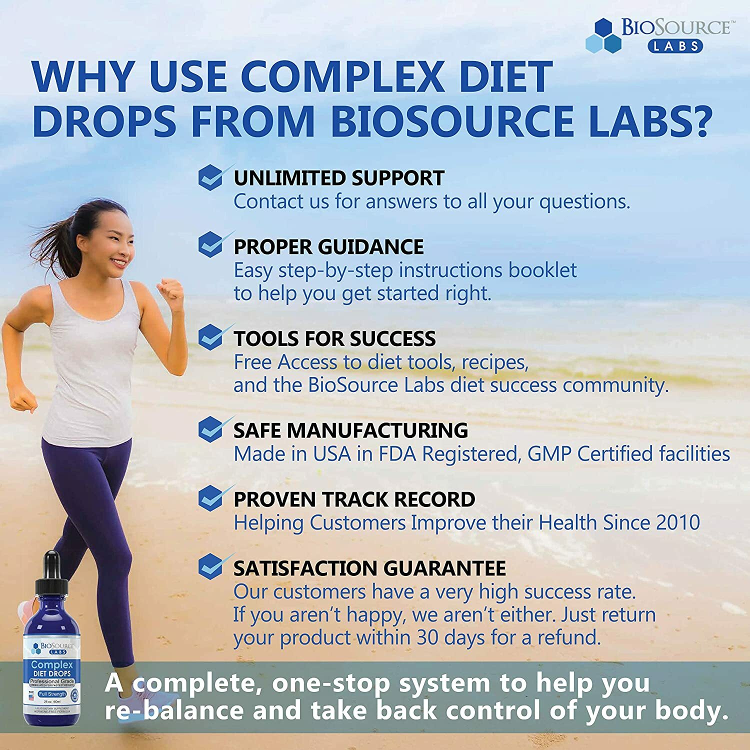 Complex Diet Drops – Natural Weight Management Drops 2 oz – Pack of 6