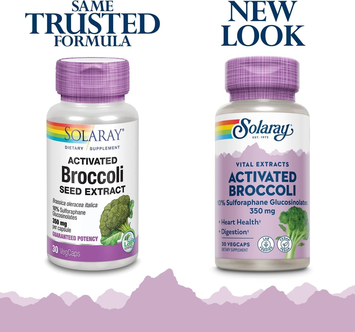 Solaray Activated Broccoli 30 Vcaps Each (Pack of 4)