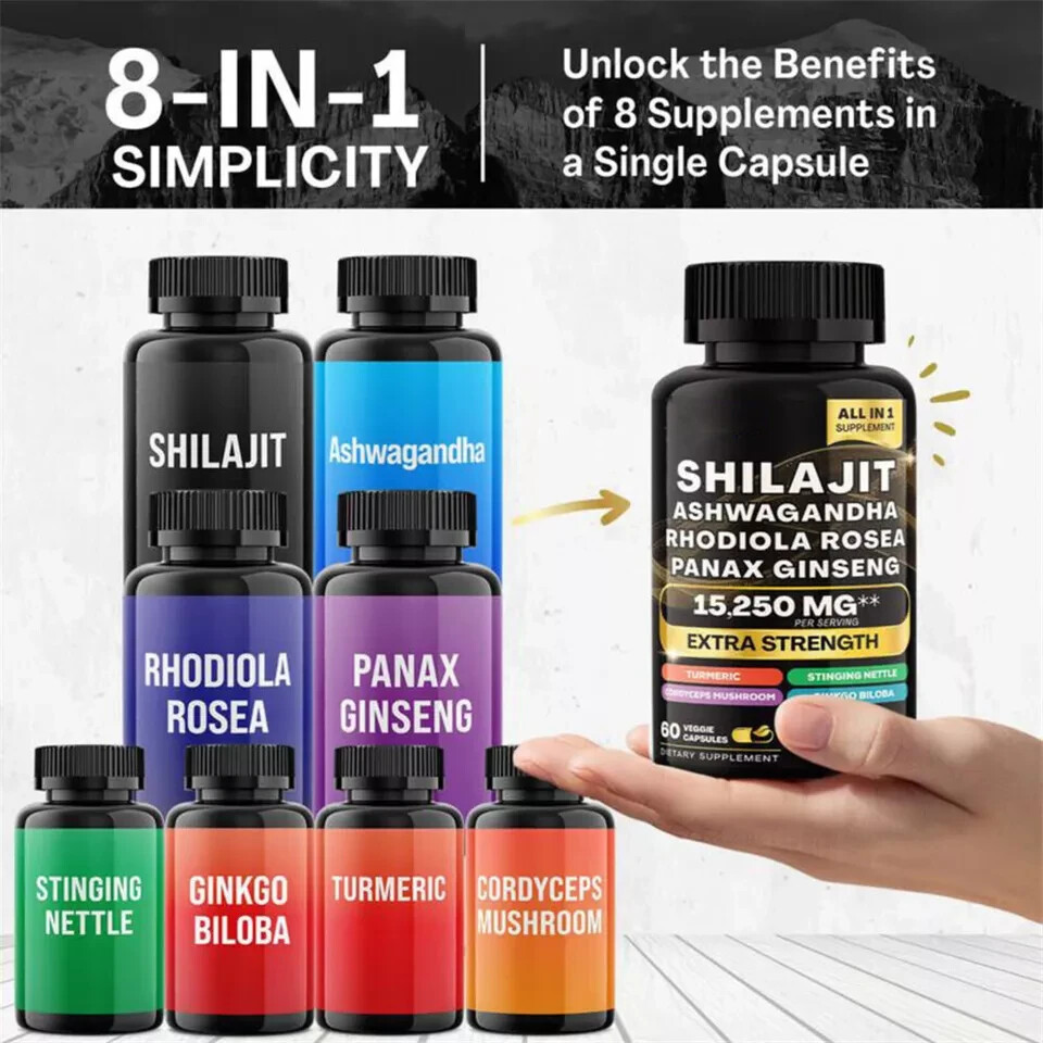 Dynamic Vitality Bundle – Sea Moss Multivitamin & Shilajit Power Combo 120 Caps