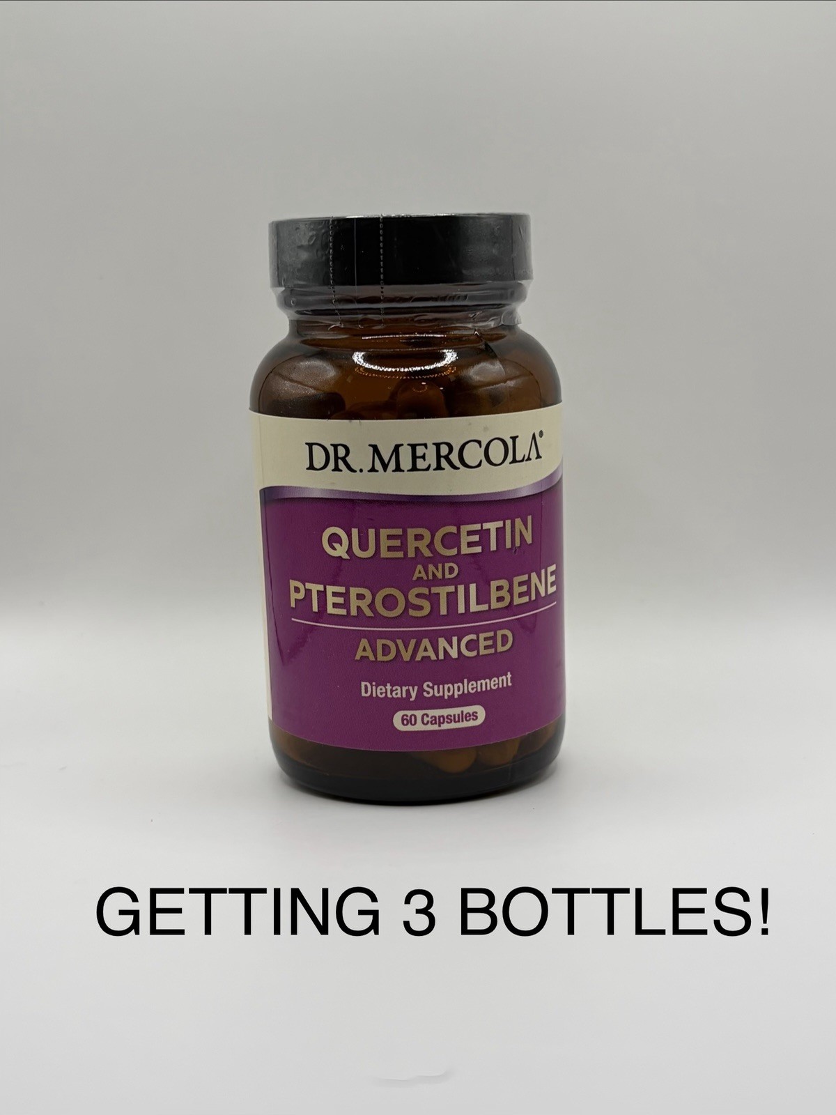 Dr. Mercola Quercetin & Pterostilbene Exp 07/2026 Lot Of 3 x 60s 180 tot caps