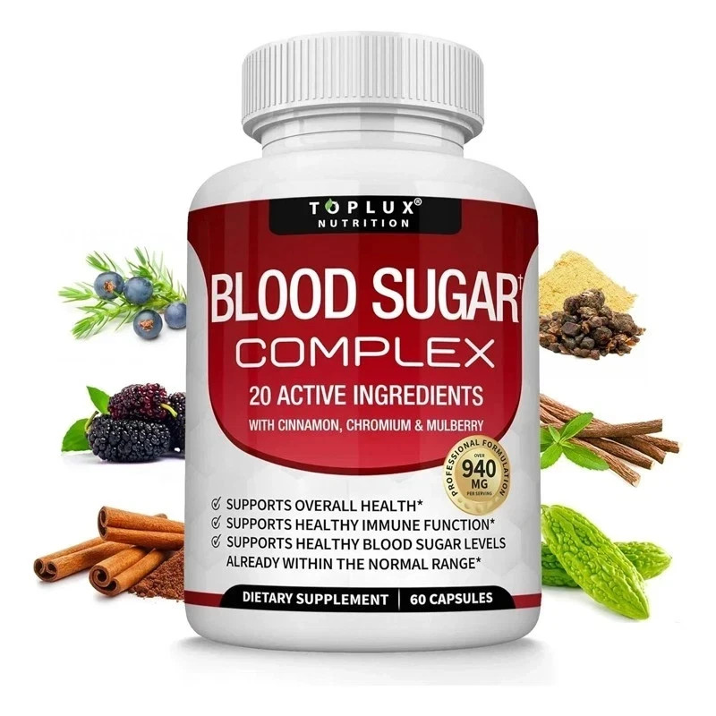 Blood Sugar Support Complex 60 pill Cinnamon, Chromium, Alpha Lipoic Acid