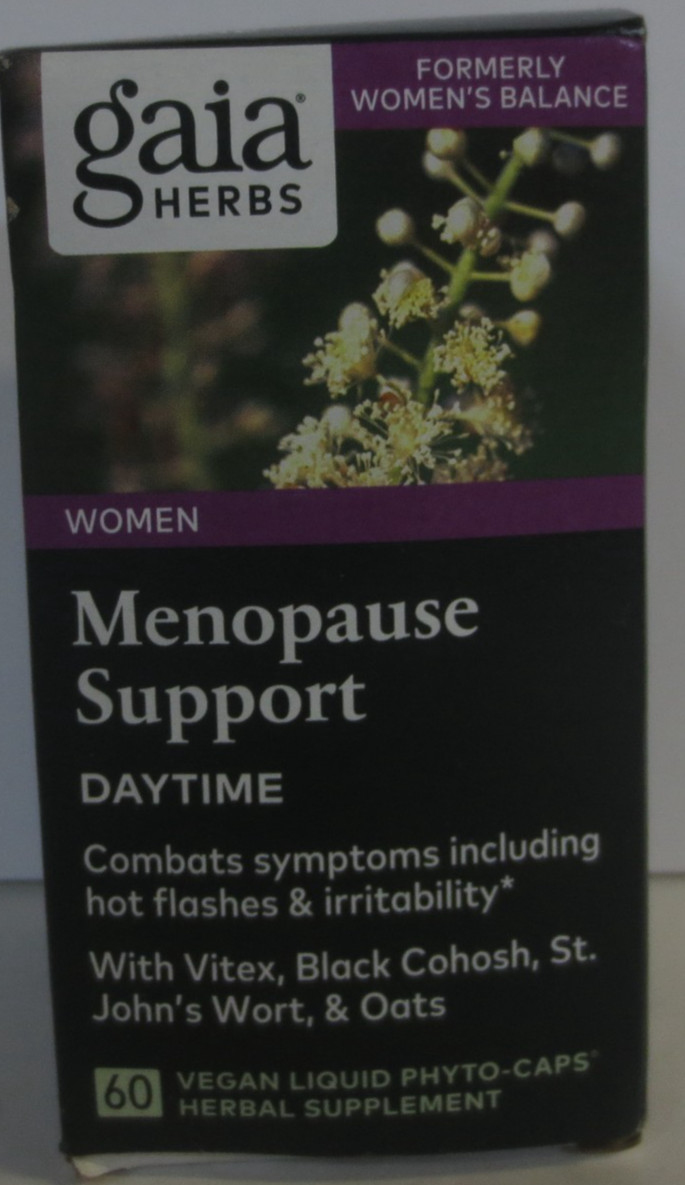Gaia Herbs Menopause Support Daytime – 60 count