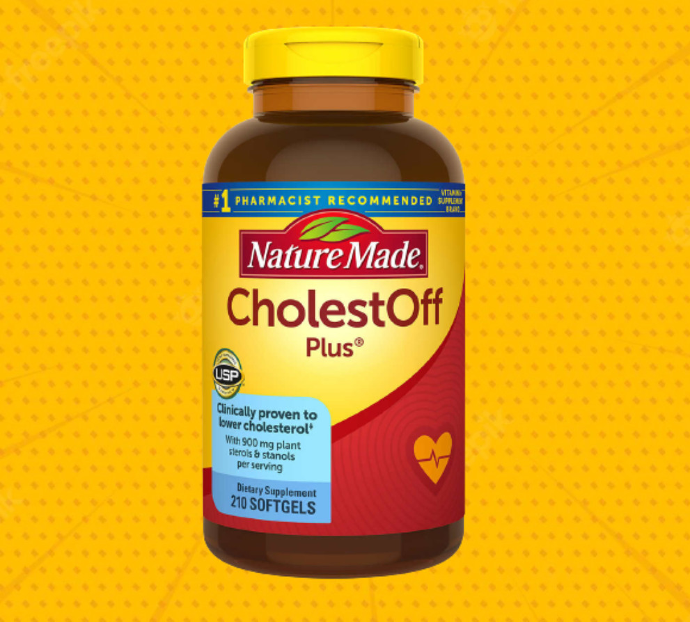 Nature Made CholestOff Plus 900 mg 210 Softgels Lower Cholesterol