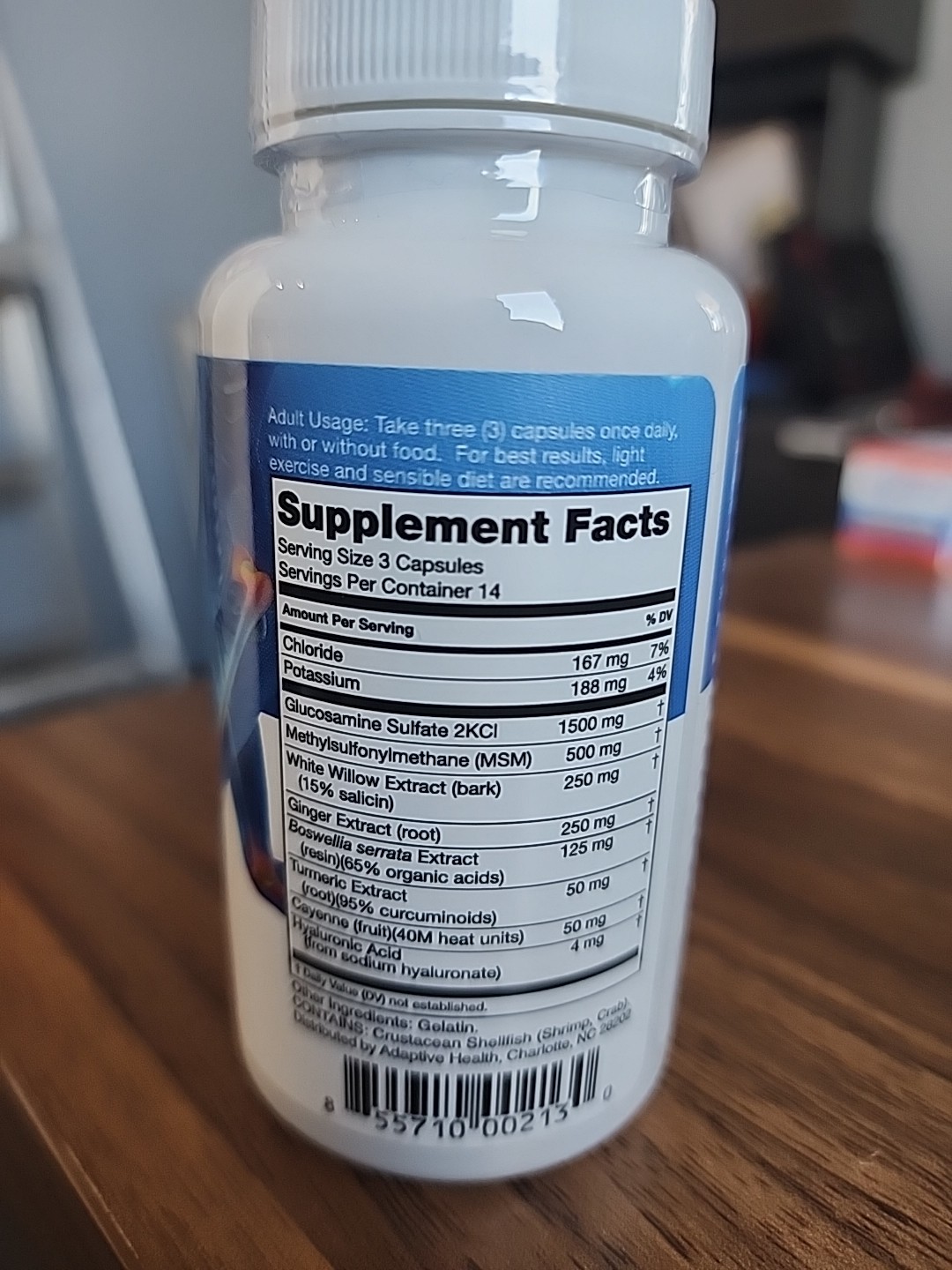 Instaflex Joint Support Supplement Glucosamine Mobility 42 Capsules Exp 07/2026