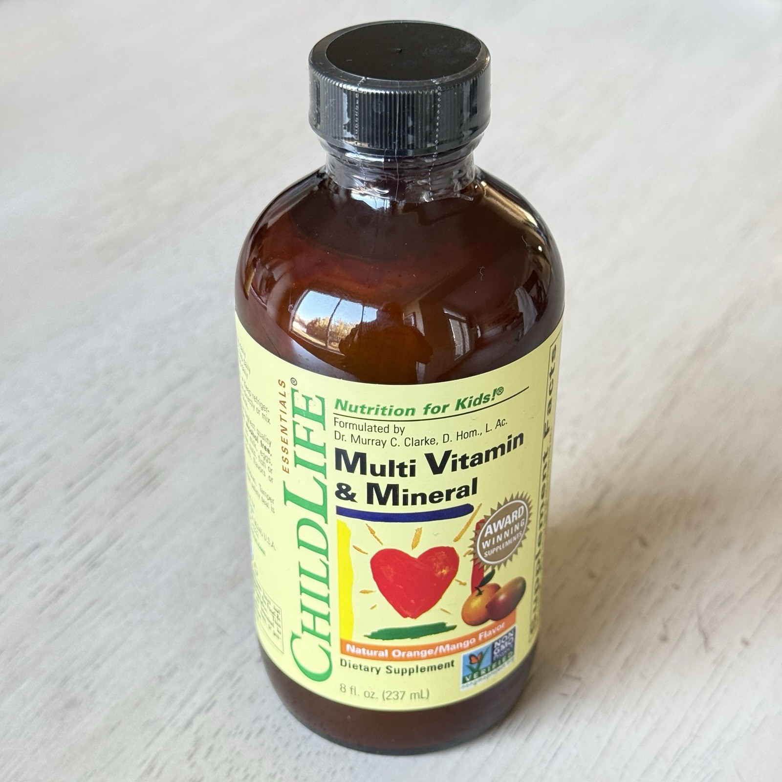 CHILDLIFE ESSENTIALS (2 PACK) Kids Multi Vitamin &Mineral Orange/Mango 8oz 10/26