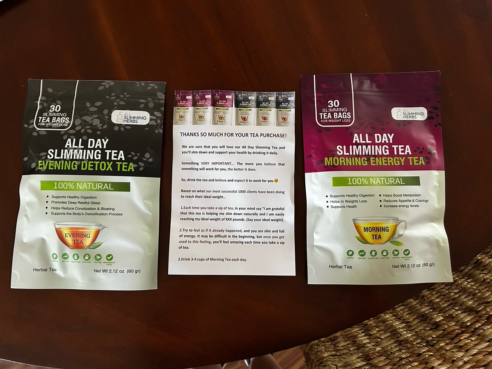 All Day Slimming Tea Weight Loss – All Natural 30 Days Detox Tea That Fla…