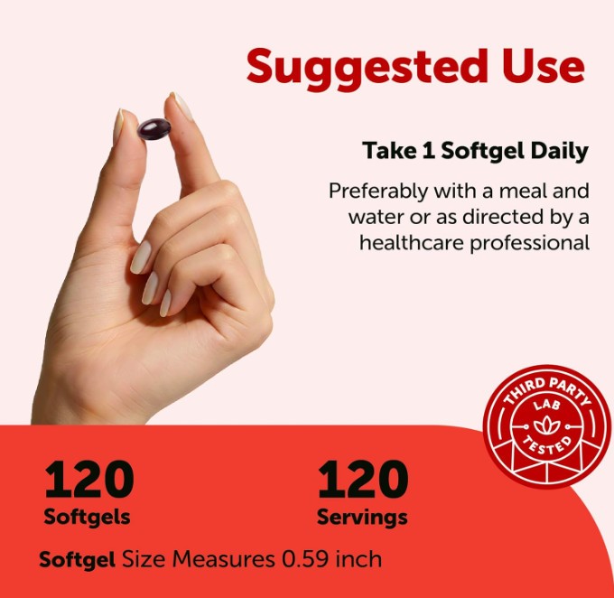 Micro Ingredients Astaxanthin 12mg with MCT Oil, 120 Softgels