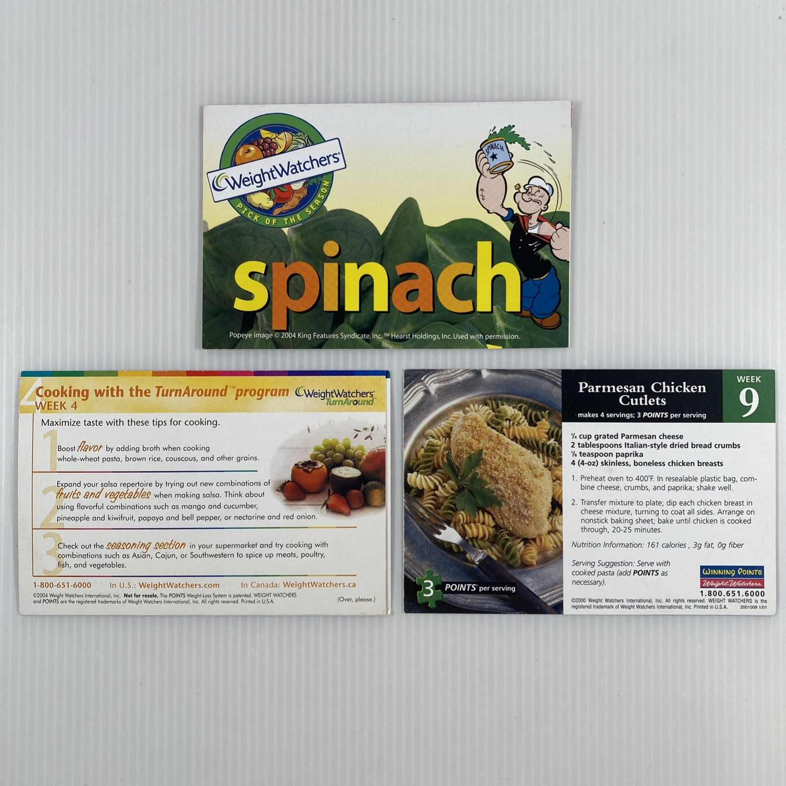 Weight Watchers Branded Case With Miscellaneous Program Booklets & Recipe Cards