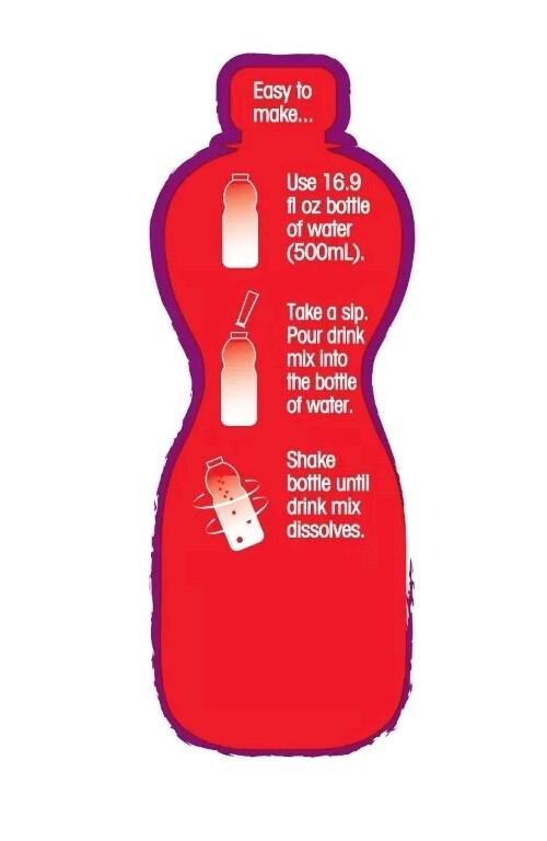 6 Pack Great Value Antioxidant Cherry Pomegranate Drink Mix 60 Packet Sugar-Free