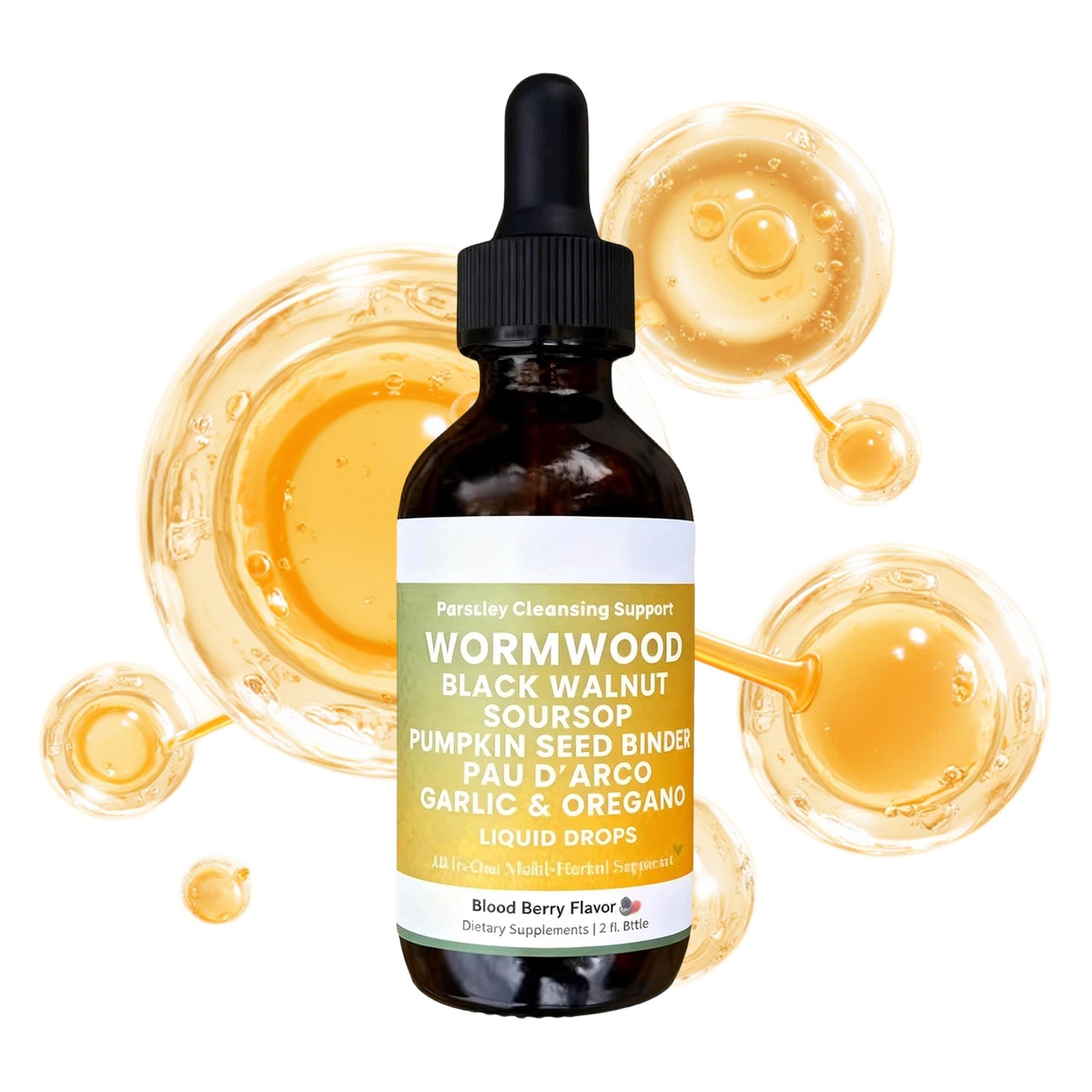 Prozen Gut Wormwood Cleanser Solution 60ml Energy Health Support Drops For Adult