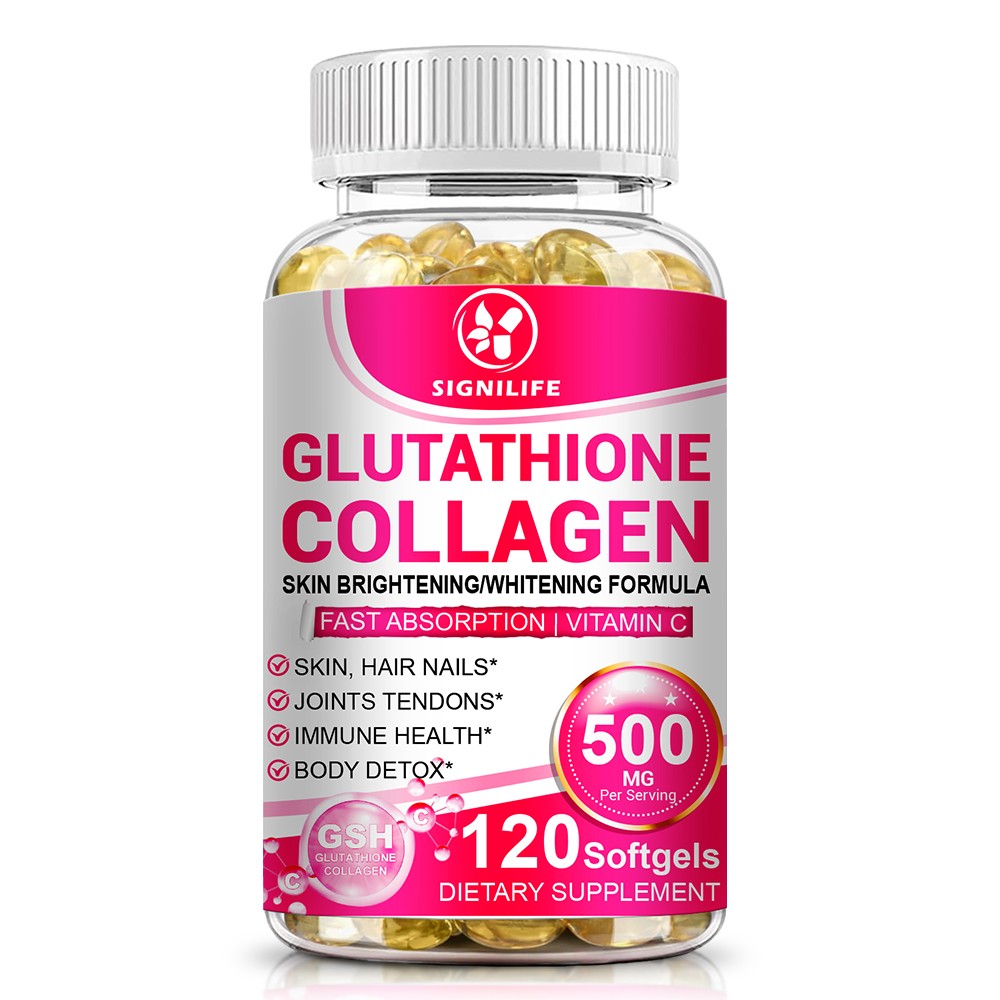 120 Capsules Collagen Glutathione Pills Whitening Skin Bleaching Lightening Best