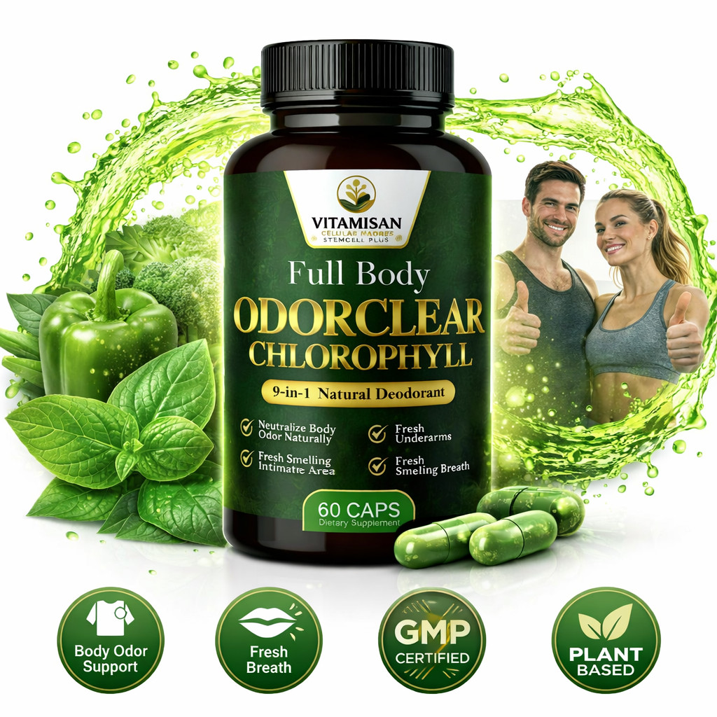 Internal Deodorant Chlorophyll Capsules | Body & Intimate Freshness | 60