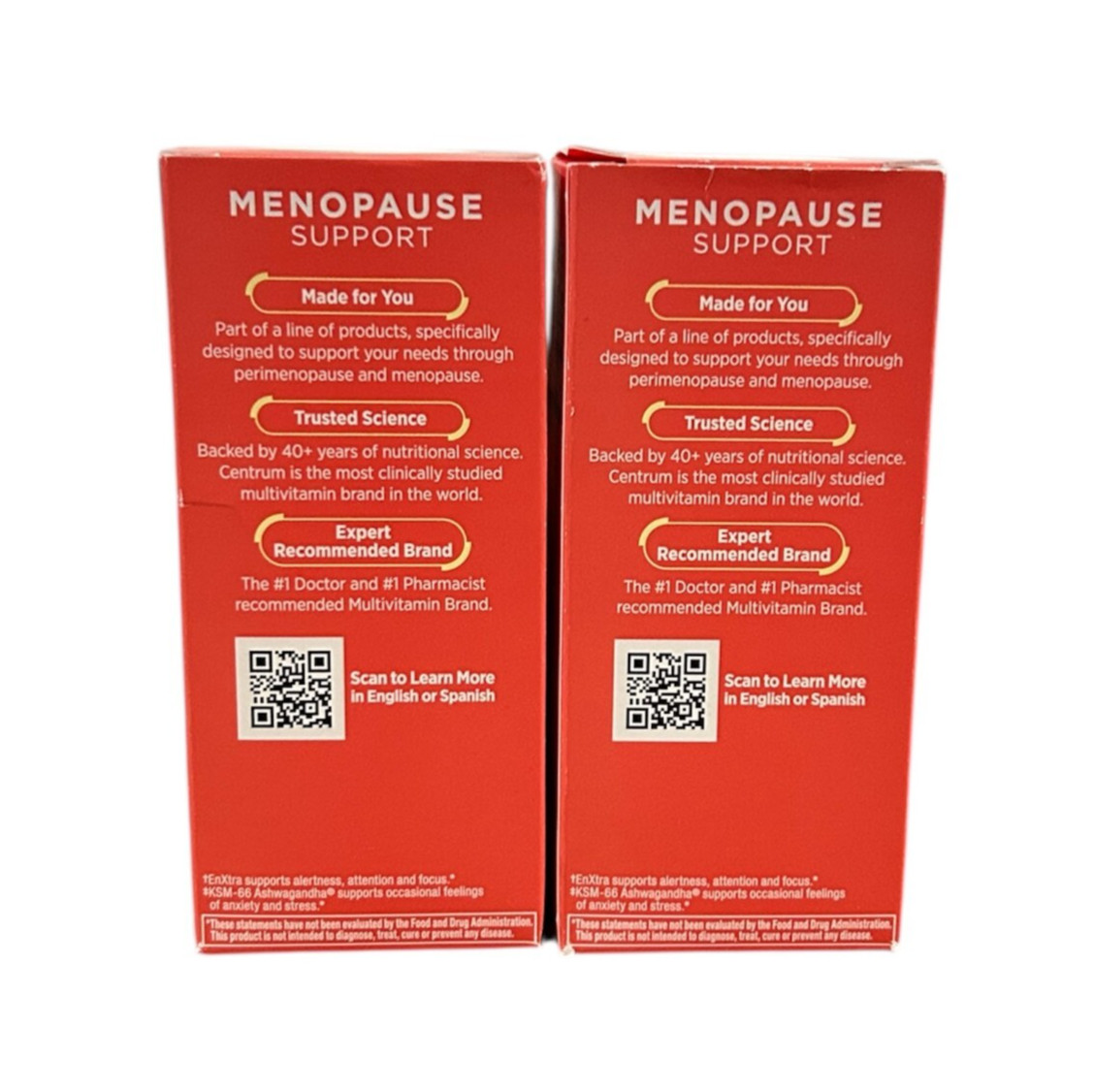Centrum Menopause Support + Clear Mind & Calm Mood Supplement 30 Tablets 3/26 X2