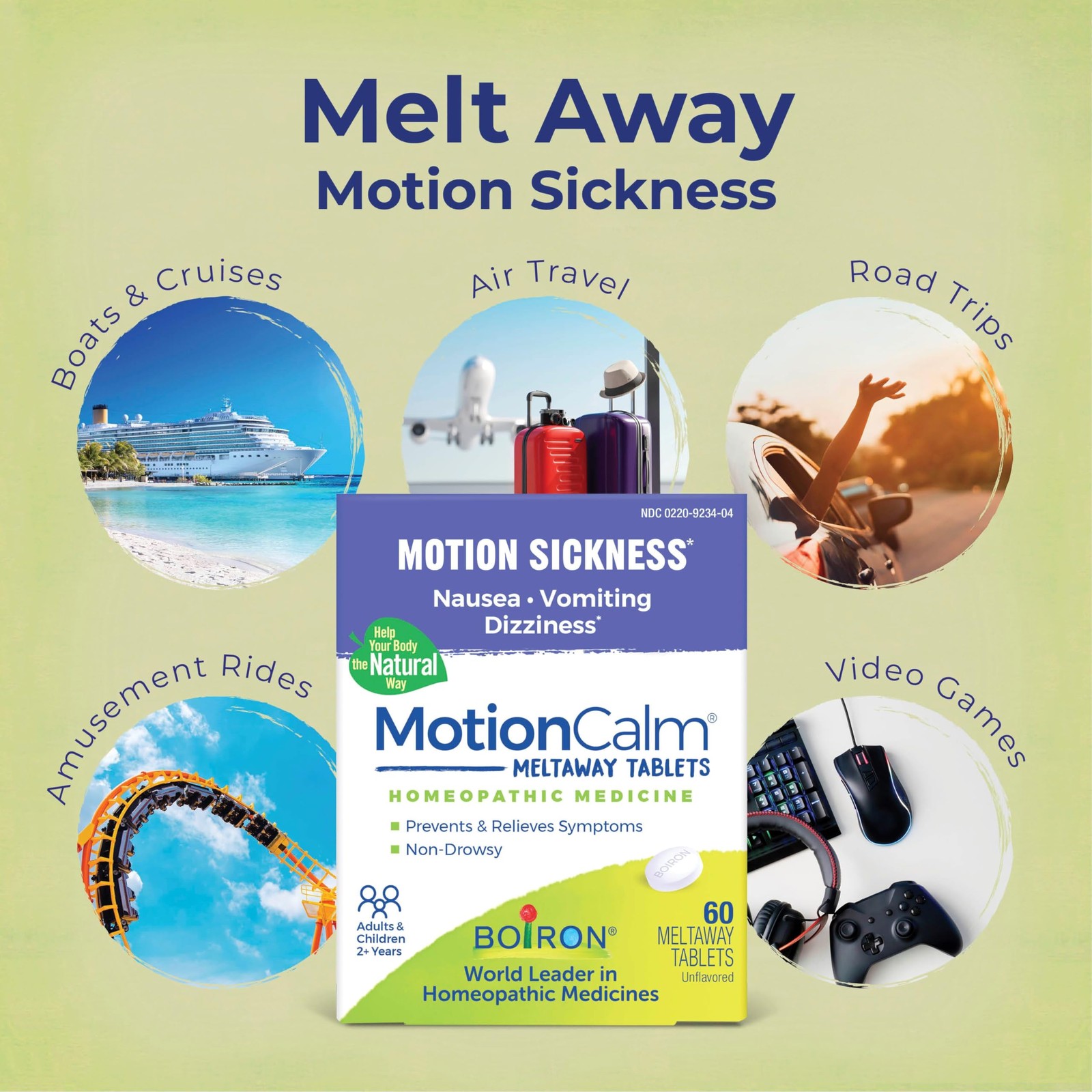 Boiron MotionCalm Relief for Nausea, Vomiting, or Dizziness associated with M…