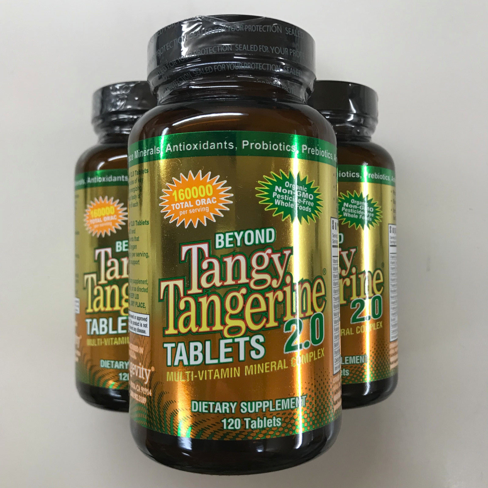 Youngevity Dr. Wallach Beyond Tangy Tangerine BTT 2.0 Tablets ( 3 Pack)