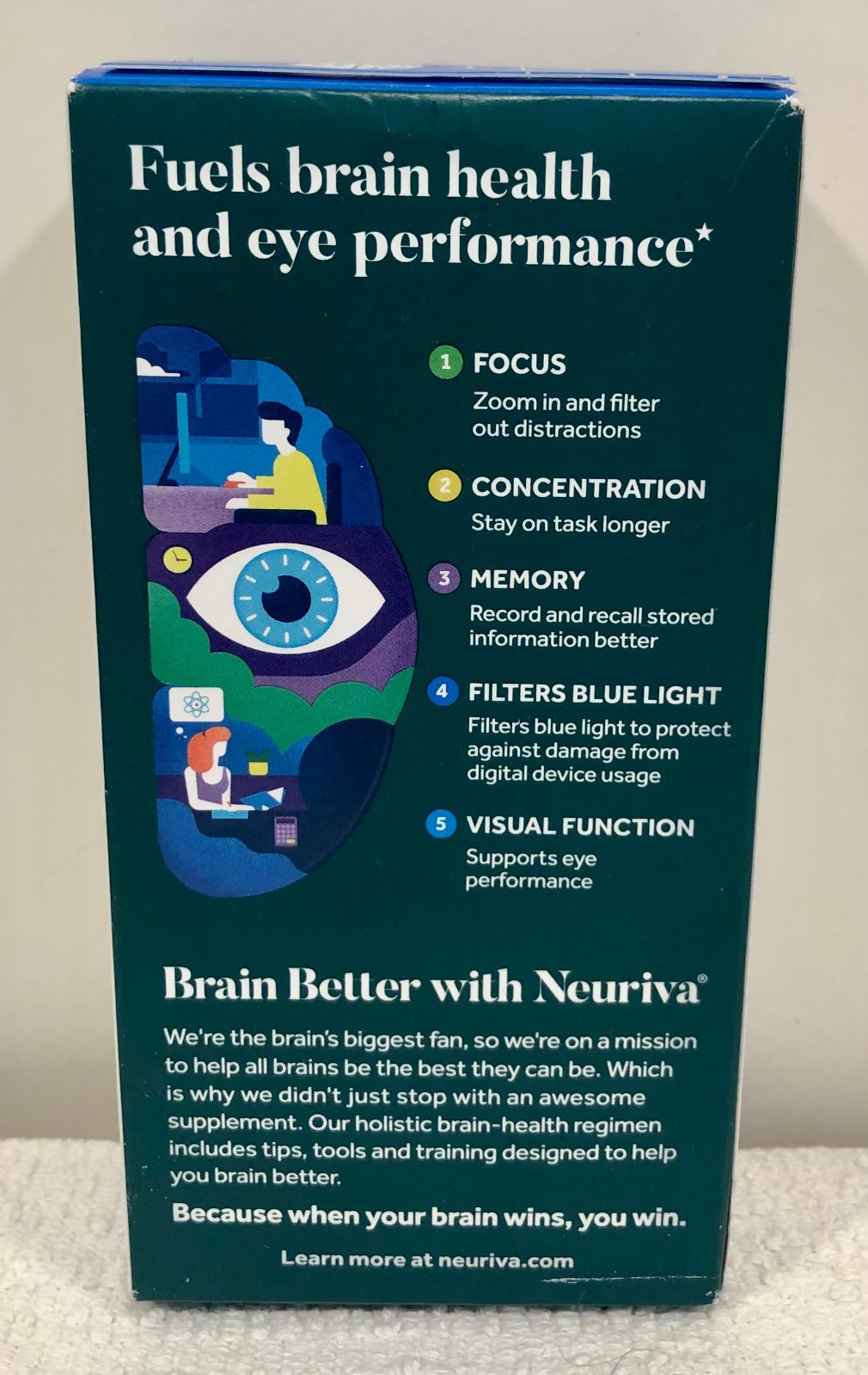 🎁 Neuriva Brain + Eye Supplement Nootropic Focus Concentration GENUINE Plus 🎁