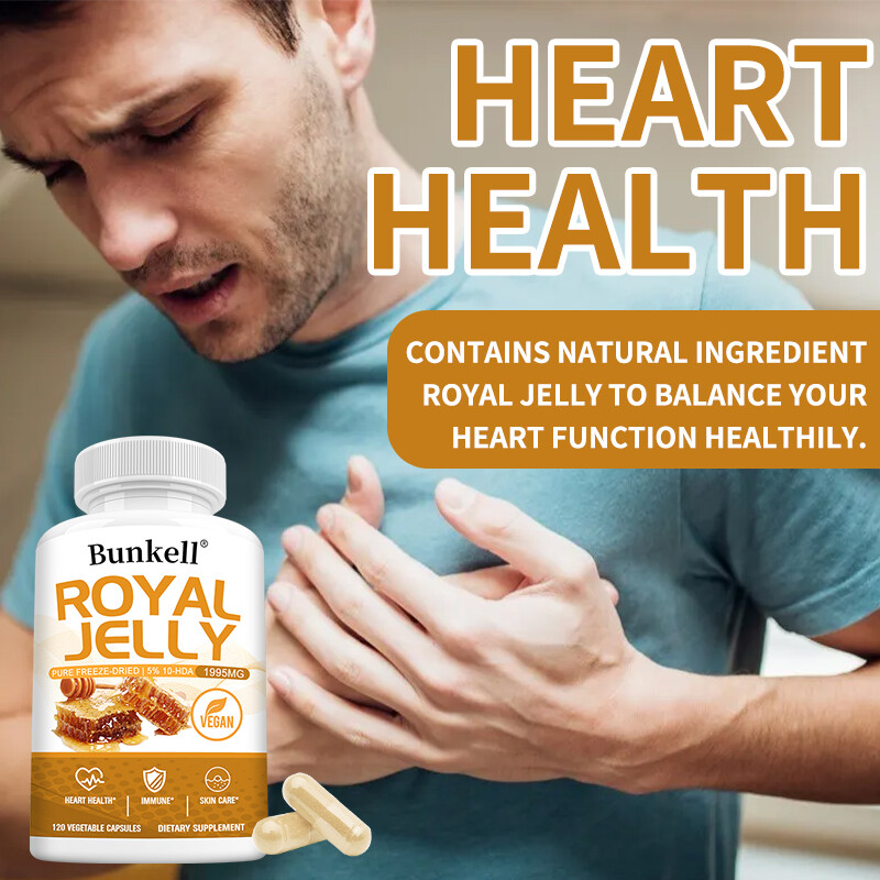 Royal Jelly Capsules 570mg – Regulates heart function and immune system health