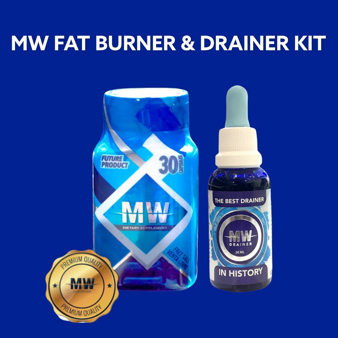MW DRAINER DETOX KIT & FAT BURNER MAXIMUM STRENGTH/ADELGAZANTE QUEMA GRASA !