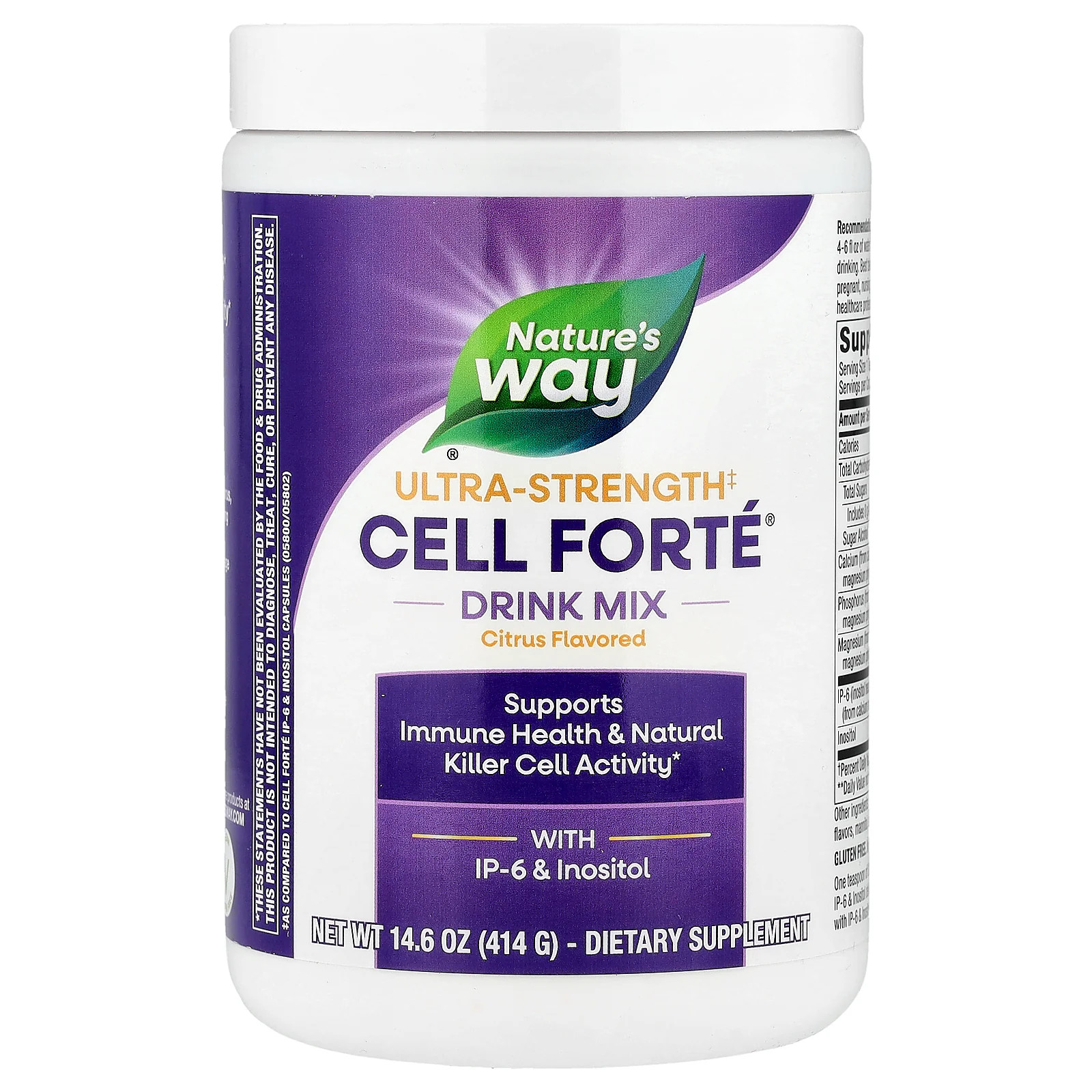 2 X Nature’s Way, Cell Fort� Drink Mix, With IP-6 & Inositol, Ultra-Strength,