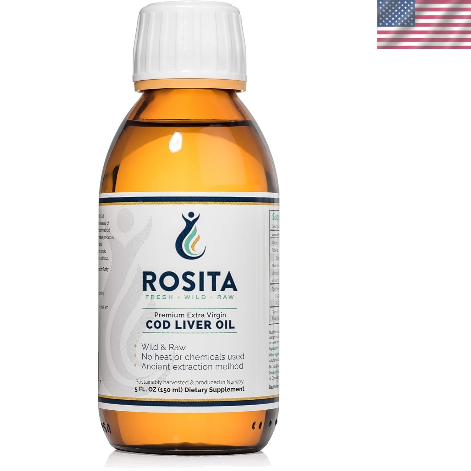 Rosita Extra Virgin Cod Liver Oil Liquid