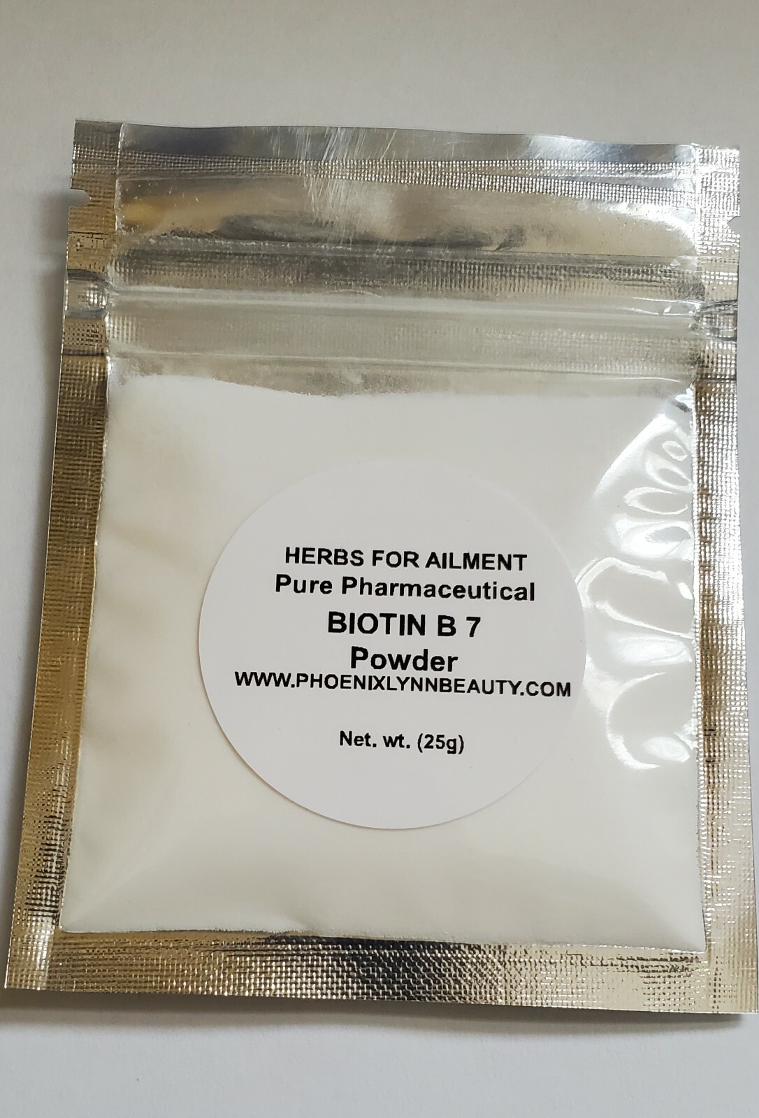 PURE BIOTIN 100% VITAMIN B7 POWDER for Hair Skin Nail Maximum Strength US SELLER