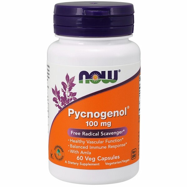 Pycnogenol 100 mg 60 Veg Caps By Now Foods