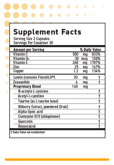MaxiVision® Ocular Formula | Vitamin with 2X Lutein & Zeaxanthin | 1 Month