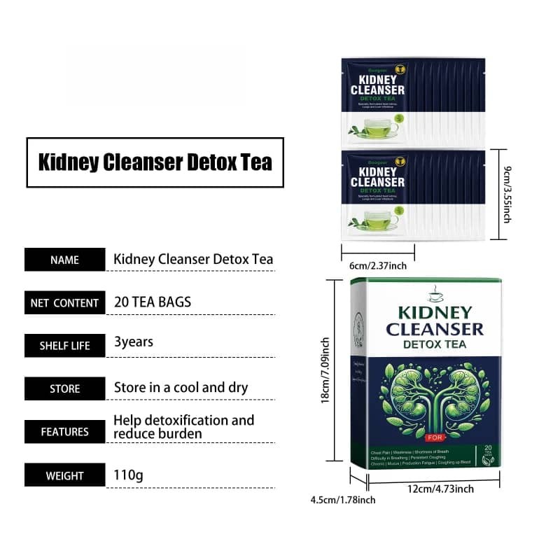 20pcs Kidney Cleanser Detox Tea Moisture Replenishing Detoxifying Kidney Tea