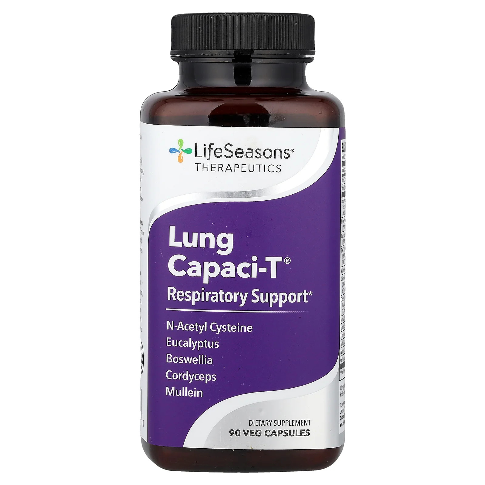 2 X LifeSeasons, Lung Capaci-T�, Respiratory Support, 90 Veg Capsules
