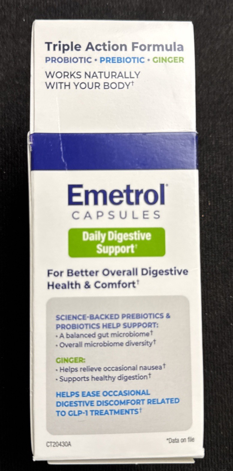 Emetrol Daily Digestive Support Probiotics -Prebiotics- Ginger Exp. 02/28