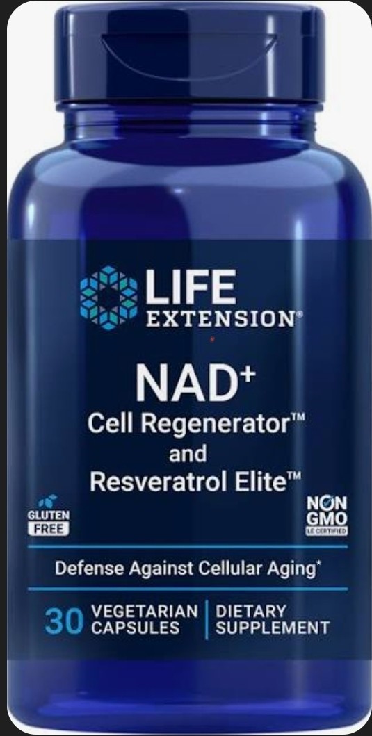 Life Extension NAD+ Cell Regenerator and Resveratrol Elite -30 Ct Ex 01.28 NEW