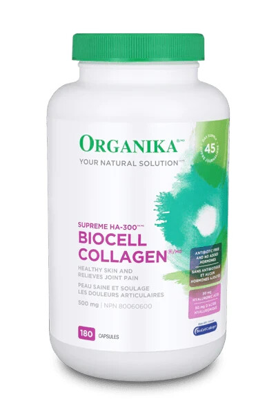 Organika Biocell Collagen Supreme HA-300 Support Skin Muscles Tissue 180pcs NEW