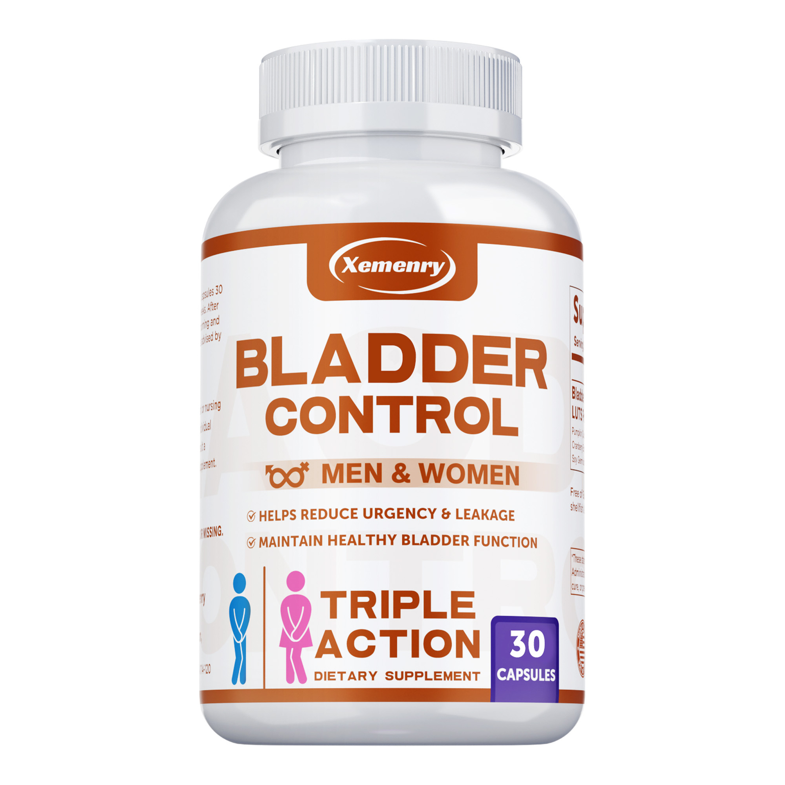 Bladder Control – Pumpkin Seed Extract, Cranberry, Promotes Bladder Health