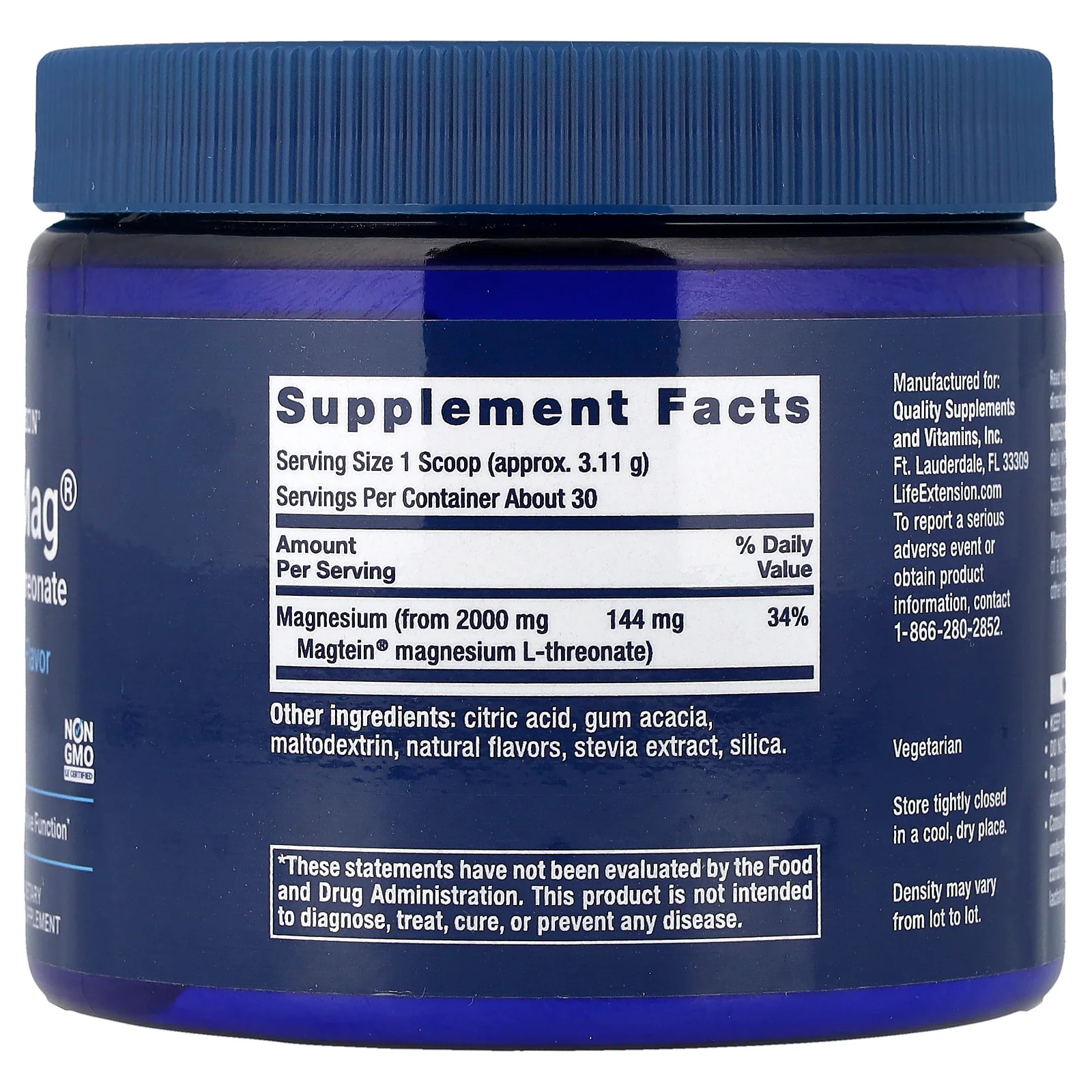2 X Life Extension, Neuro-Mag�, Magnesium L-Threonate, Tropical Punch, 3.293 oz