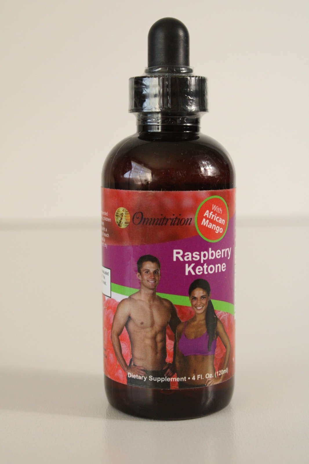 OMNITRITION Raspberry Ketone African Mango Omni Drops 4 oz Exp 08/16 NEW SEALED