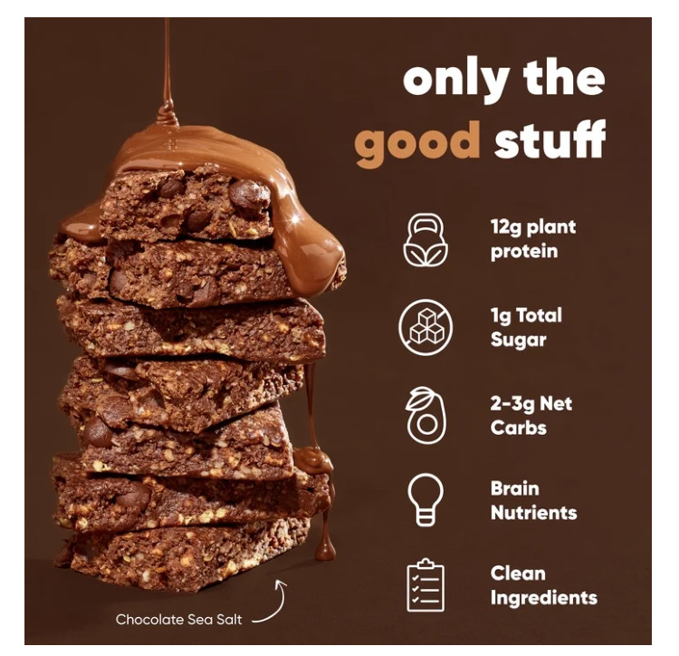 IQBAR Plant Protein Bars Chocolate Variety 12ct Keto Vegan Low Sugar
