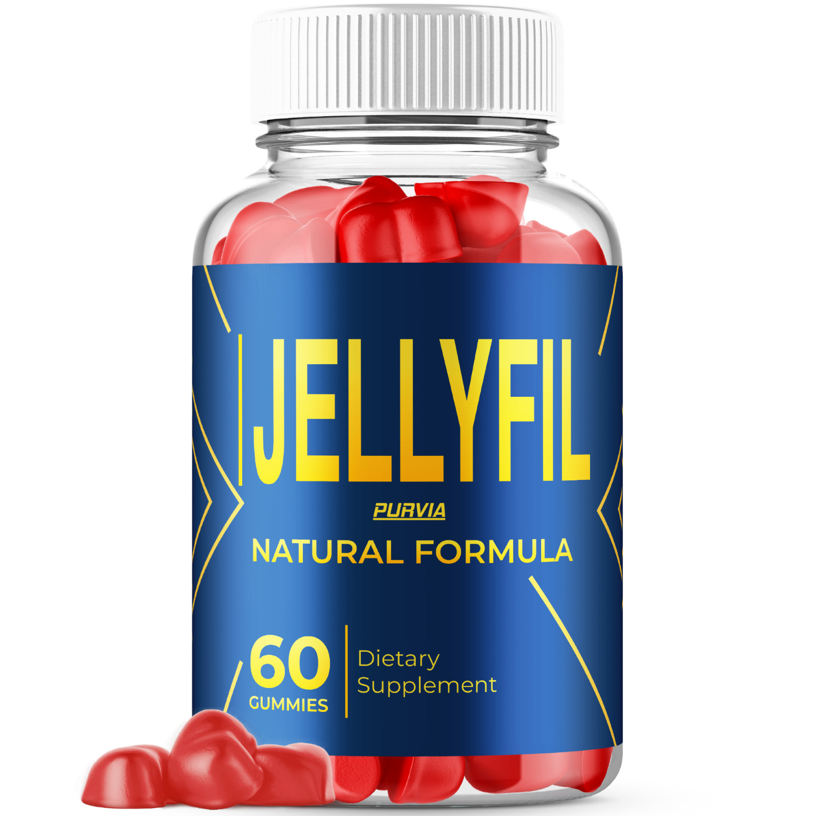 Jellyfil Gummies For Men Jelly Fil Male Premium Formula Mens Supplements (60 ct)