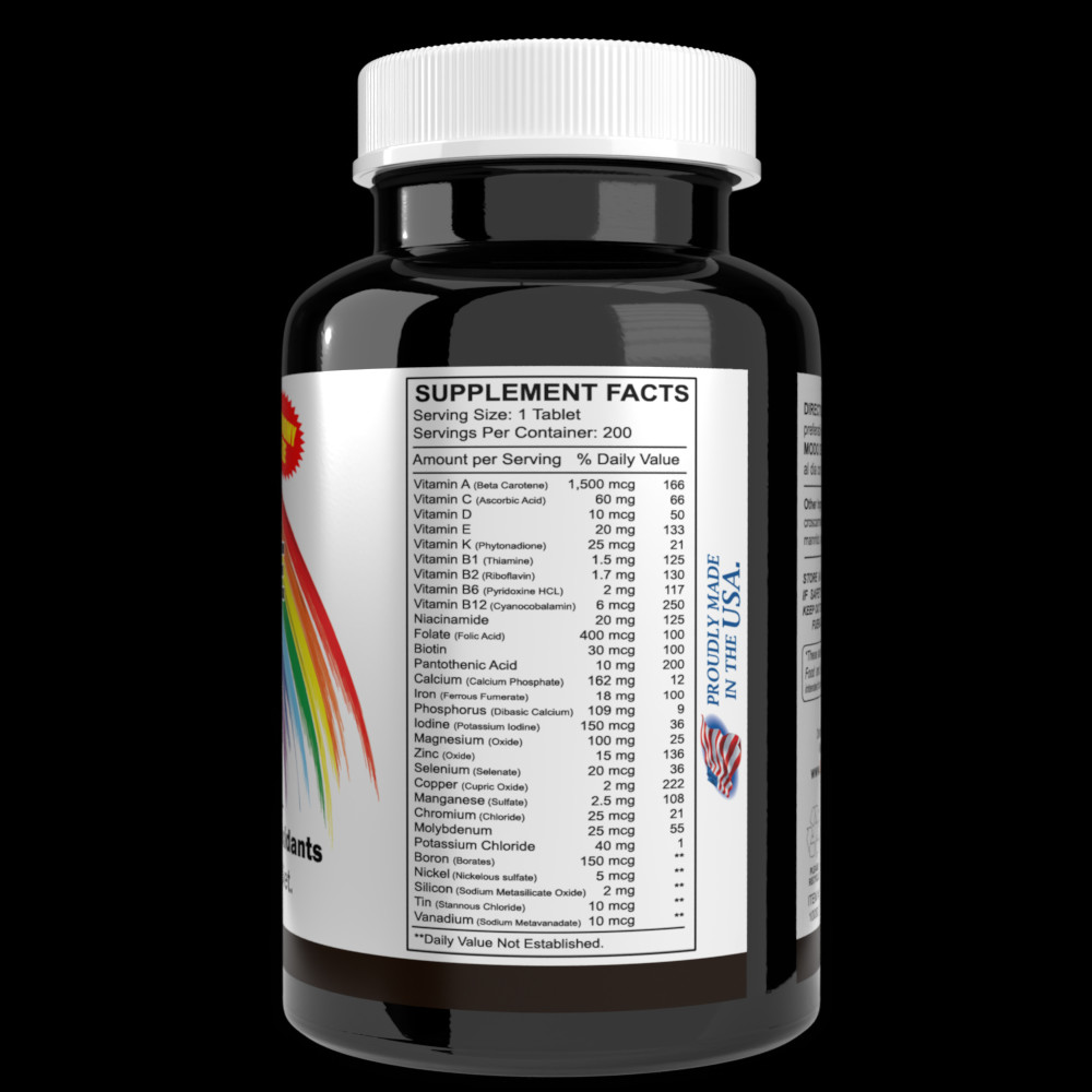 Sunshine Naturals Complete Vitamin Complex with Beta-Carotene 200 Tablets