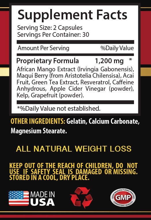 Active living – AFRICAN MANGO – Healthy habits 2 Bottle 120 Capsules