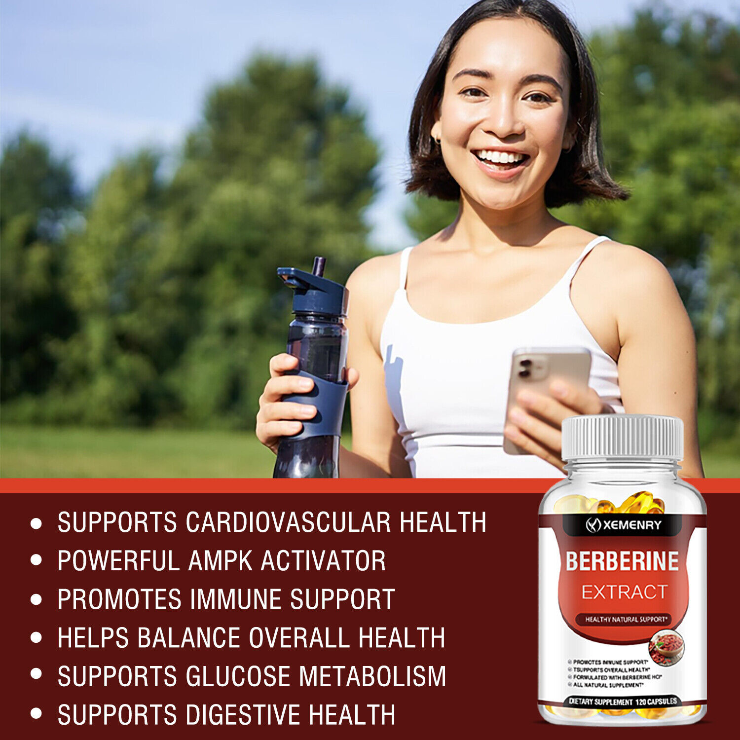 Berberine Extract 1800mg -Anti-inflammatory,Healthy Cholesterol,For Heart Health