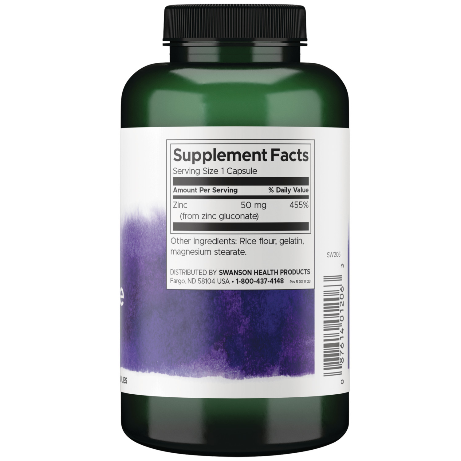 Swanson Zinc Gluconate – Mineral Supplement Promoting Prostate Health, Vision…
