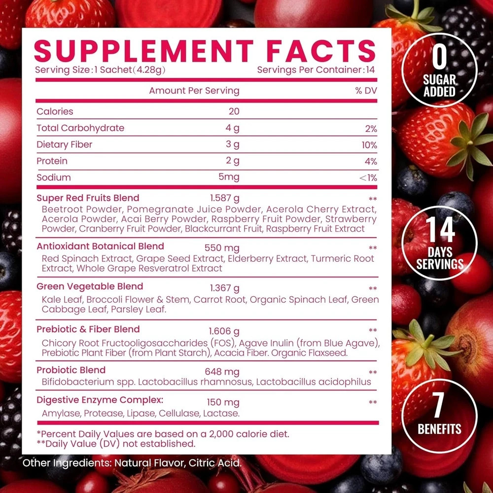 Balance Master Organic Raw Beet Root Powder – Super Reds Superfood for Heart …