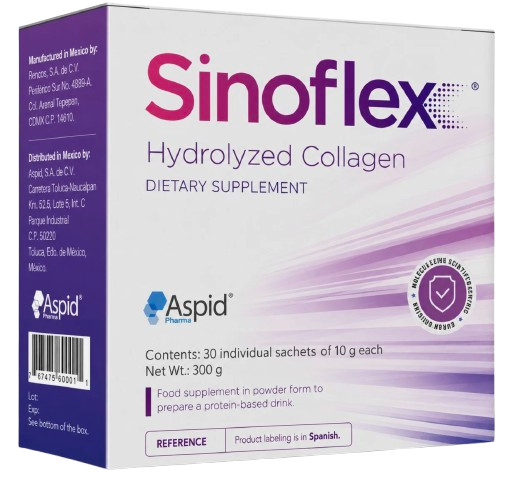 Sinoflex Hydrolyzed Collagen – 30 Sachets – 10 g Each