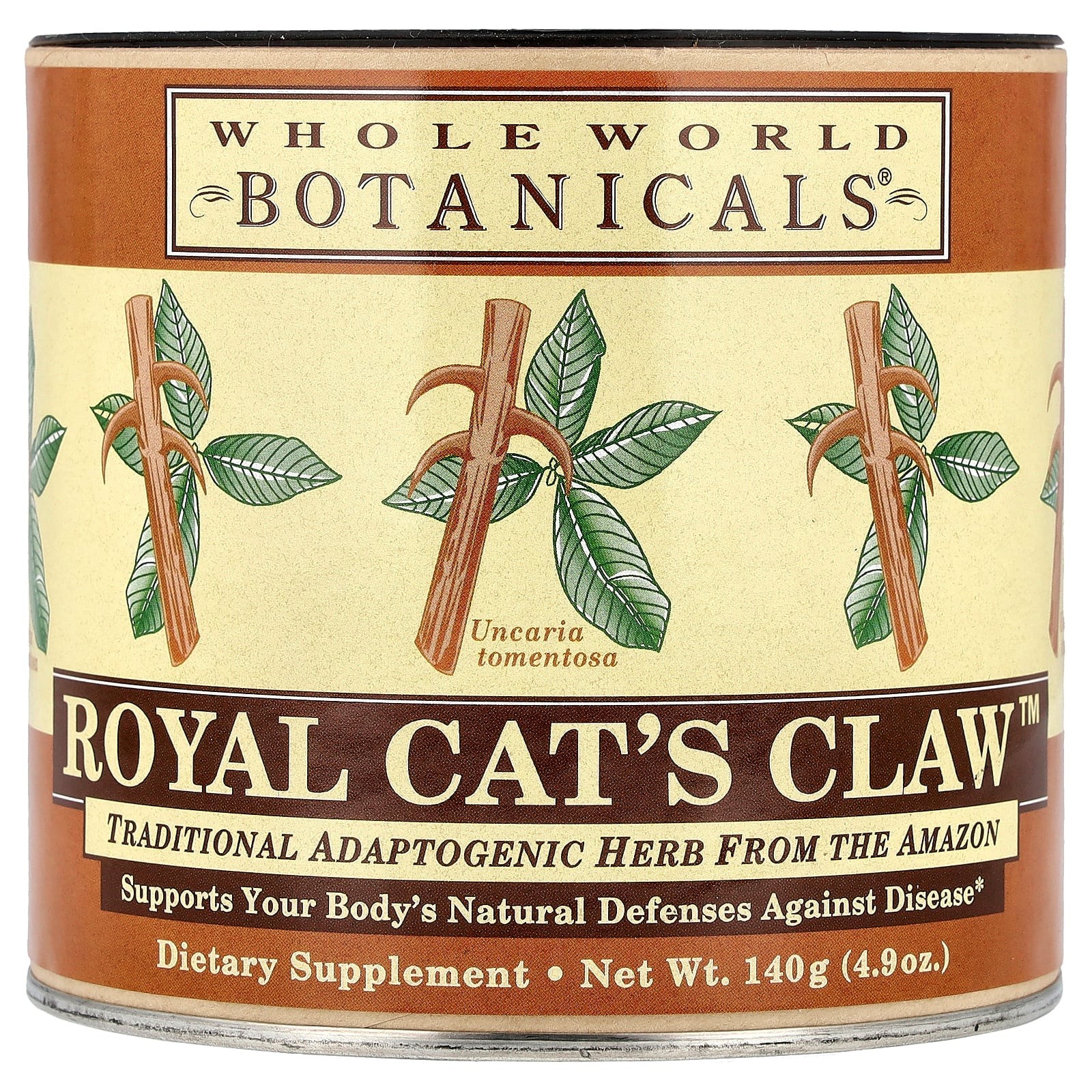 2 X Whole World Botanicals, Royal Cat’s Claw�, 4.9 oz (140 g)